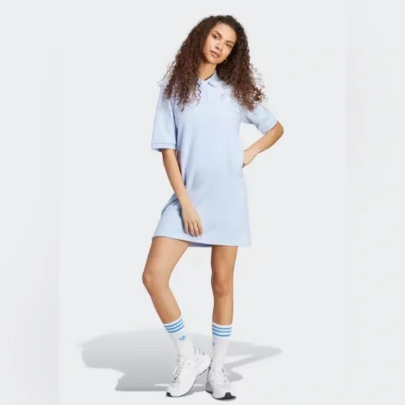 adidas | Dresses | Adidas Polo Dress Light Blue Size
